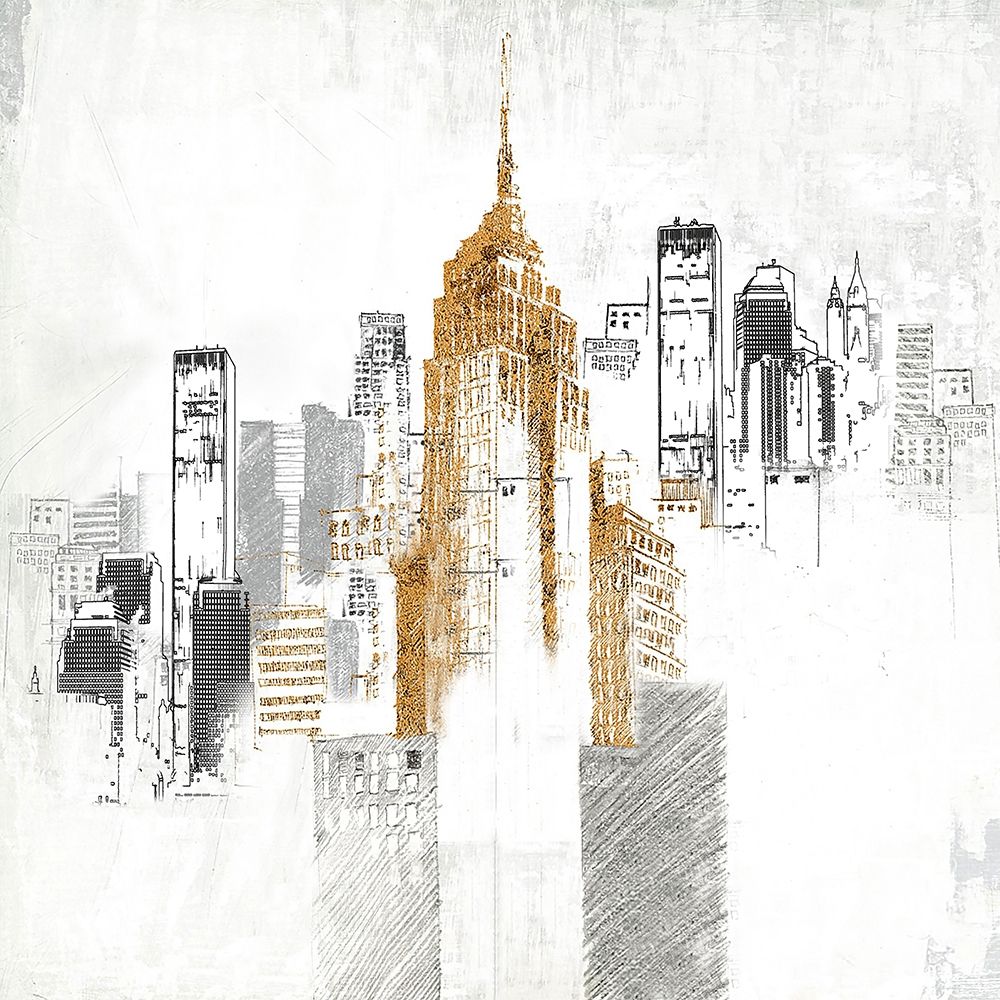 Sketch style cityscape Poster Print by Atelier B Art Studio Atelier B Art Studio # BEGCIT99