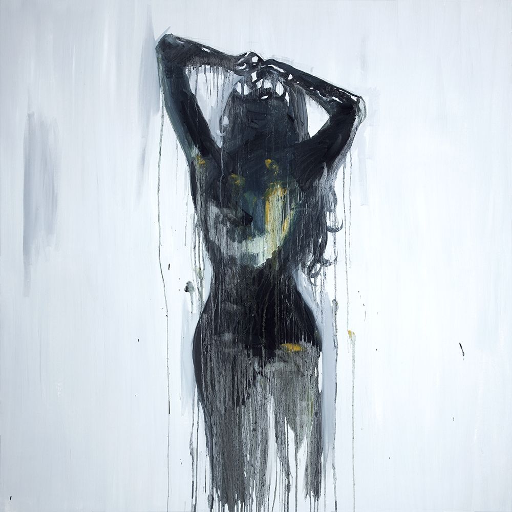 ABSTRACT WOMAN SILHOUETTE WITH LONG HAIR Poster Print by Atelier B Art Studio - Item # VARPDXBEGFIG65