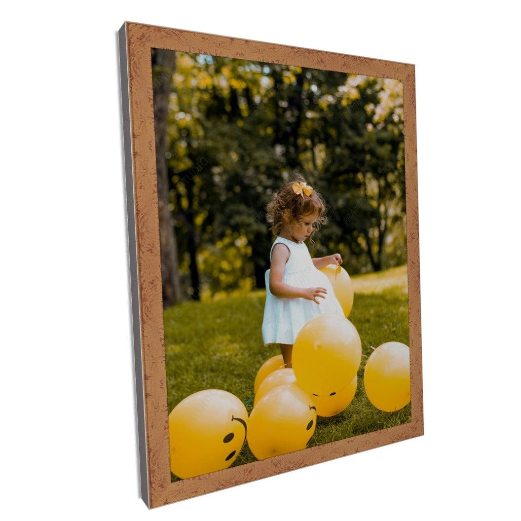 Orange Barnwood Picture Frame Distressed Rustic - Custom Framing