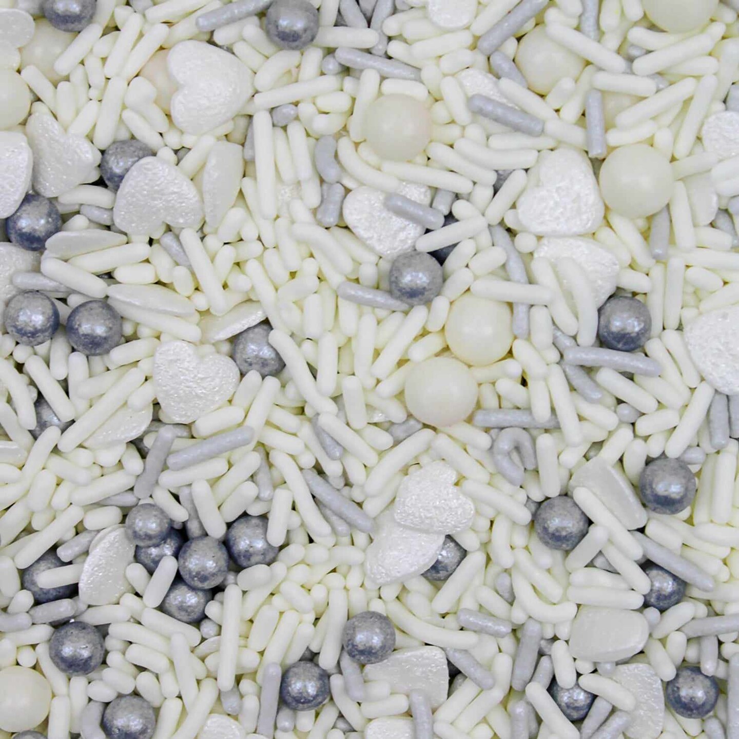 Krazy Sprinkles - Wedding Day Mix (1/2 Cup, 1x Jar) for Cakes, Ice Cream &#x26; Cookies