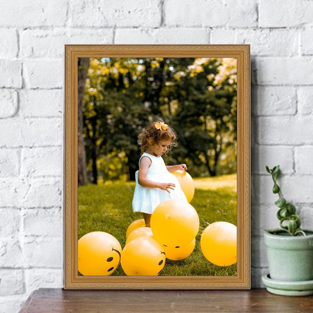 Thin Antique Gold Picture Frame