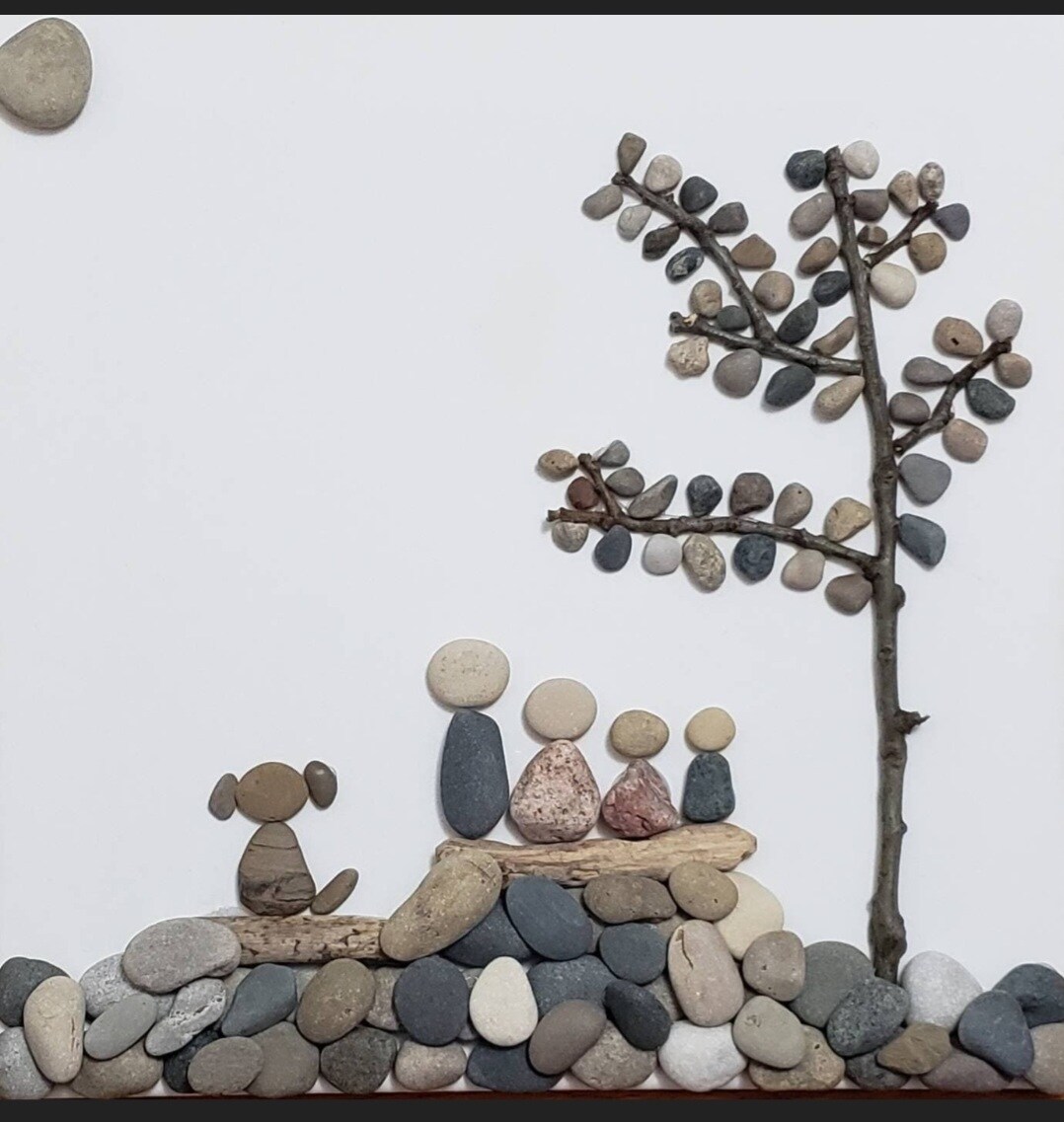 Custom Family Portrait Rock Art | Personalized Home Decor | Mother's Day | Family Portrait | Customized Gifts | Spring Decor | - image8