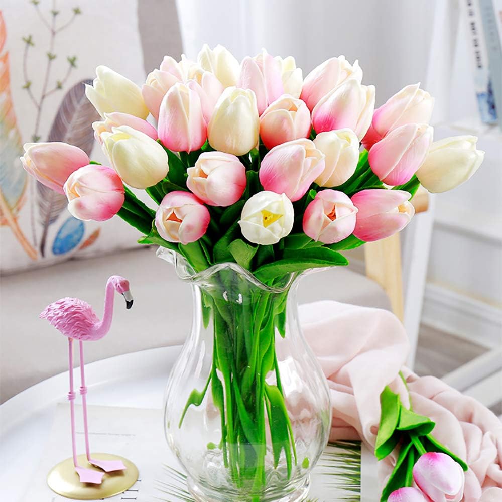 24 Pcs Real Touch Artificial Tulips for All Occasions