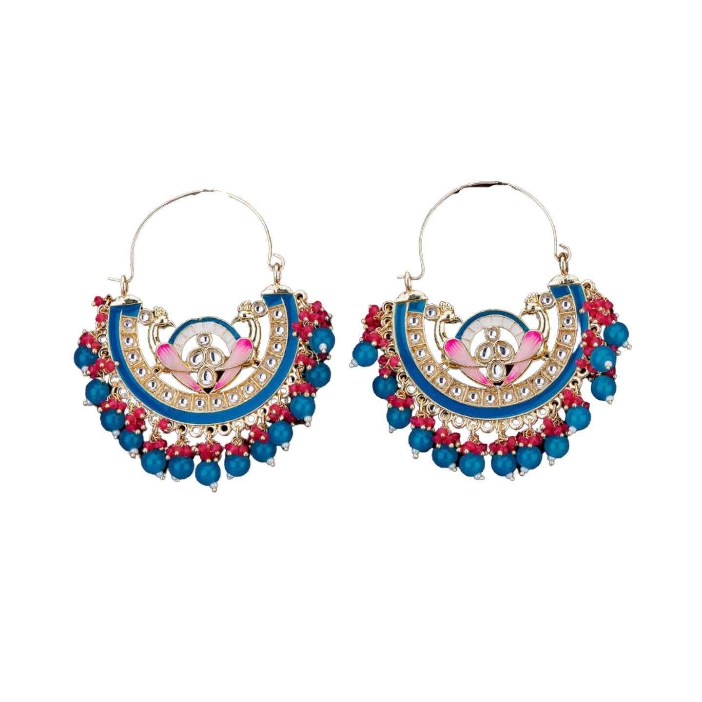 Amazon.com: LoveNspire Gold Plating Ethnic Chandelier Jhumka Earrings  Chandbali Bollywood Indian Pakistani Jewelry Multiple Colors Earrings:  Clothing, Shoes & Jewelry