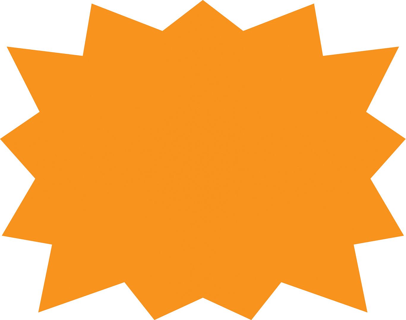 COSCO Burst Sign and Stake Kit, 15" x 19" Orange Corrugated Plastic Sign with Metal H-Stake, 1 set