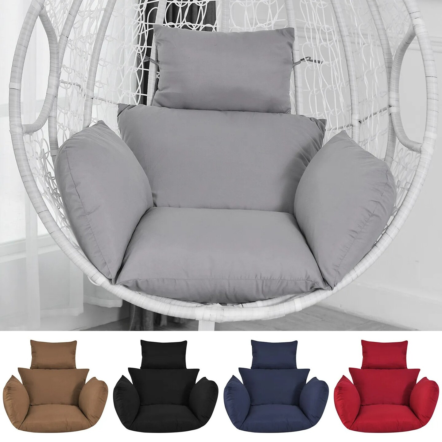 Hanging Swing Hammock Seat Cushion Egg Chair Sofa Pillow Thick Filling Soft Pad