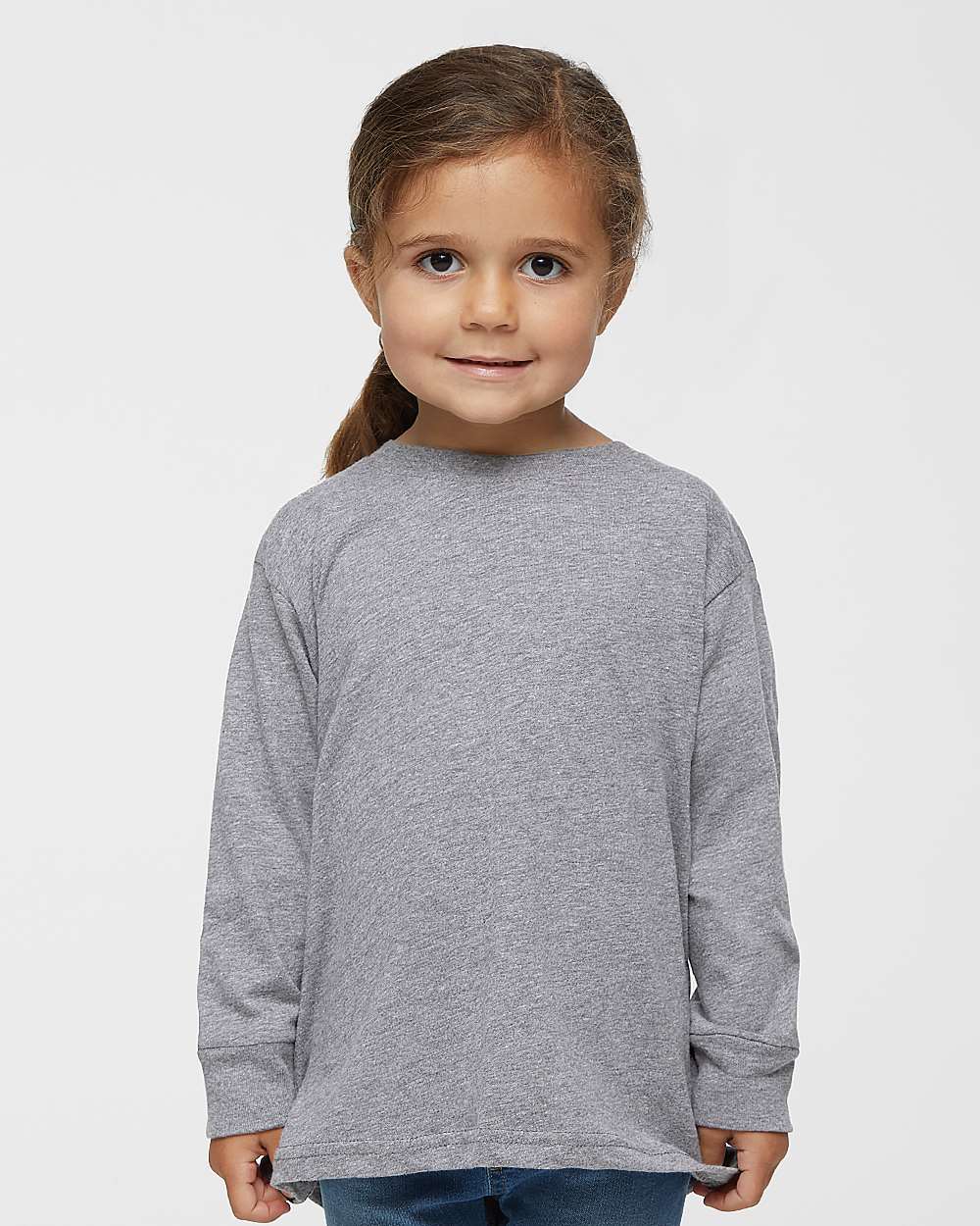 Rabbit Skins® Toddler Fine Jersey Crewneck Long Sleeve Tee - 3302