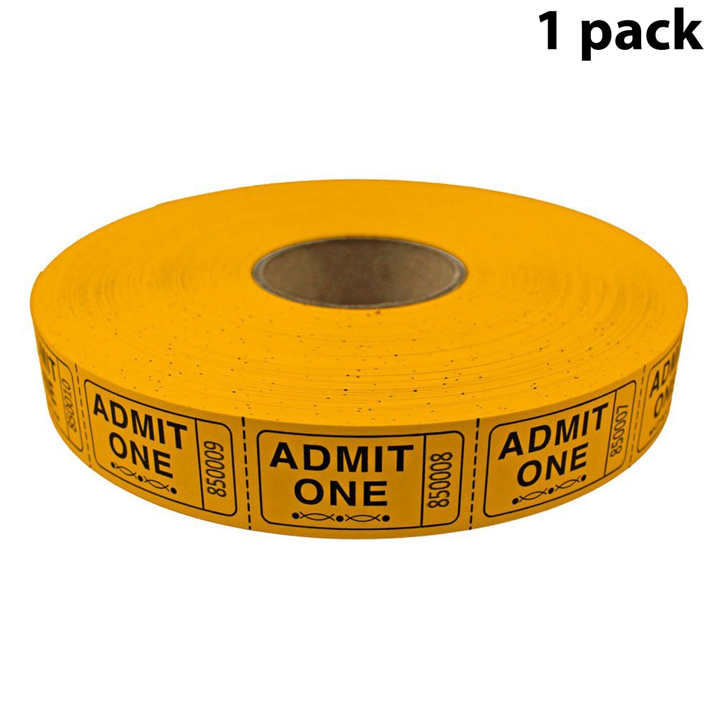 Tacticai 2000 Admit One Raffle Tickets &#x2013; Single Roll, Consecutively Numbered &#x2013; Perfect for Events, Entry, Fundraisers &#x26; Prizes &#x2013; Available in 8 Colors