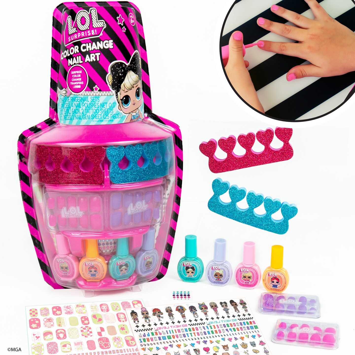 L.O.L. Surprise Color Change Nail Art Michaels