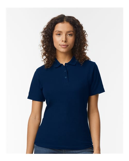 Gildan Softstyle Women’s Short Sleeve Pique Polo T-Shirt for Uniforms, Office Wear & Custom Cotton Polo