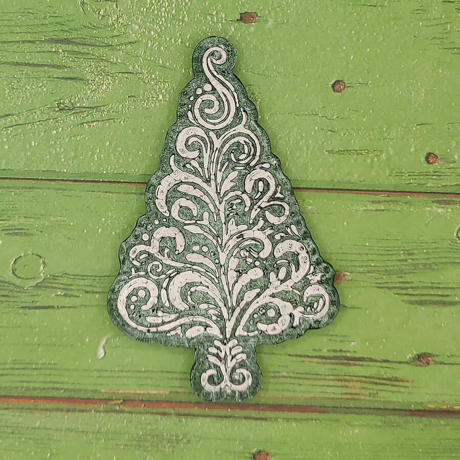 Swirly Christmas Tree Silicone Freshie Mold