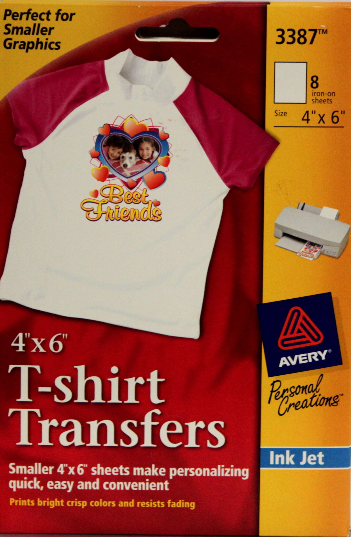 Avery Ink Jet 4 x 6 T-shirt Transfers