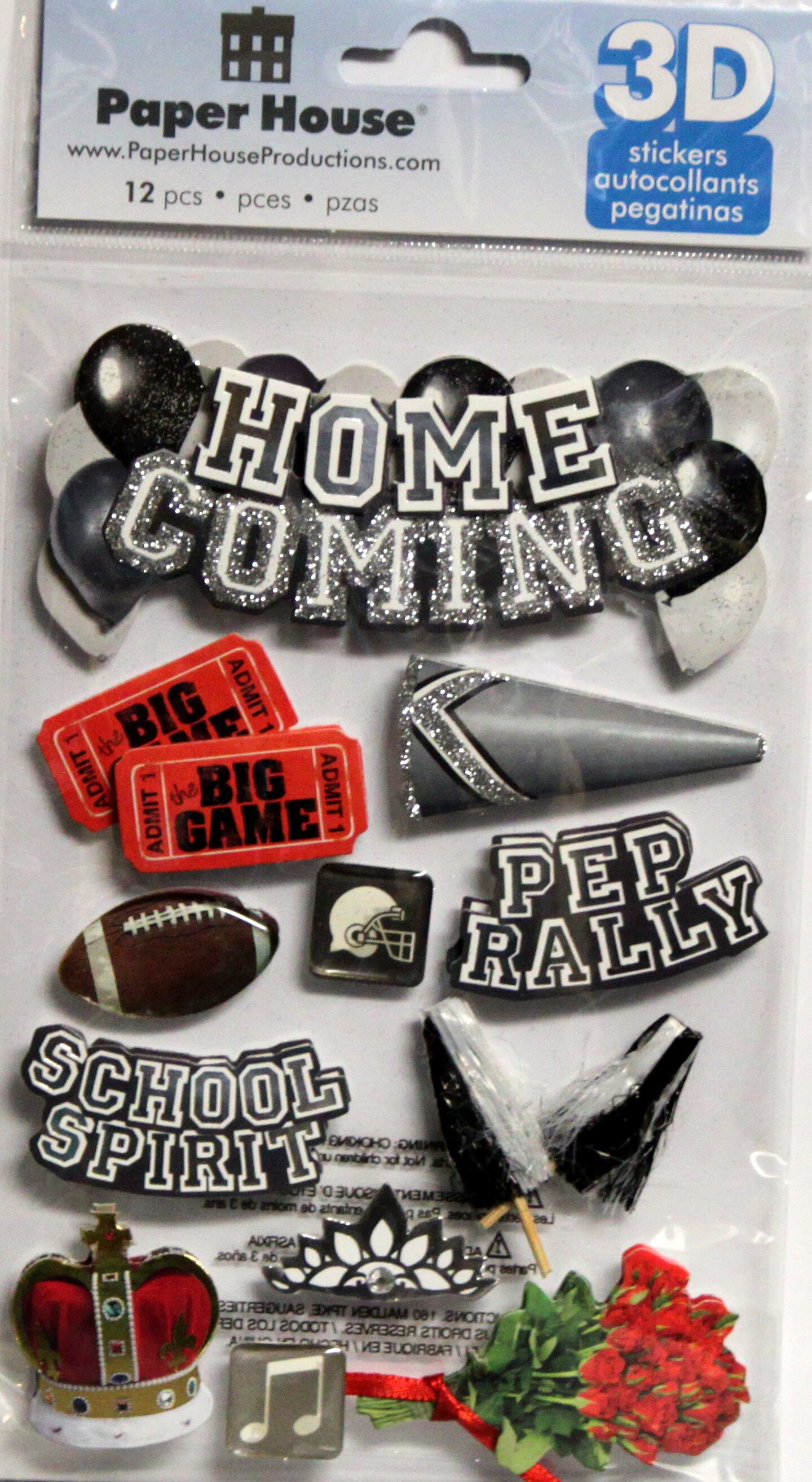 Paper House Homecoming Dimensional 3D Stickers