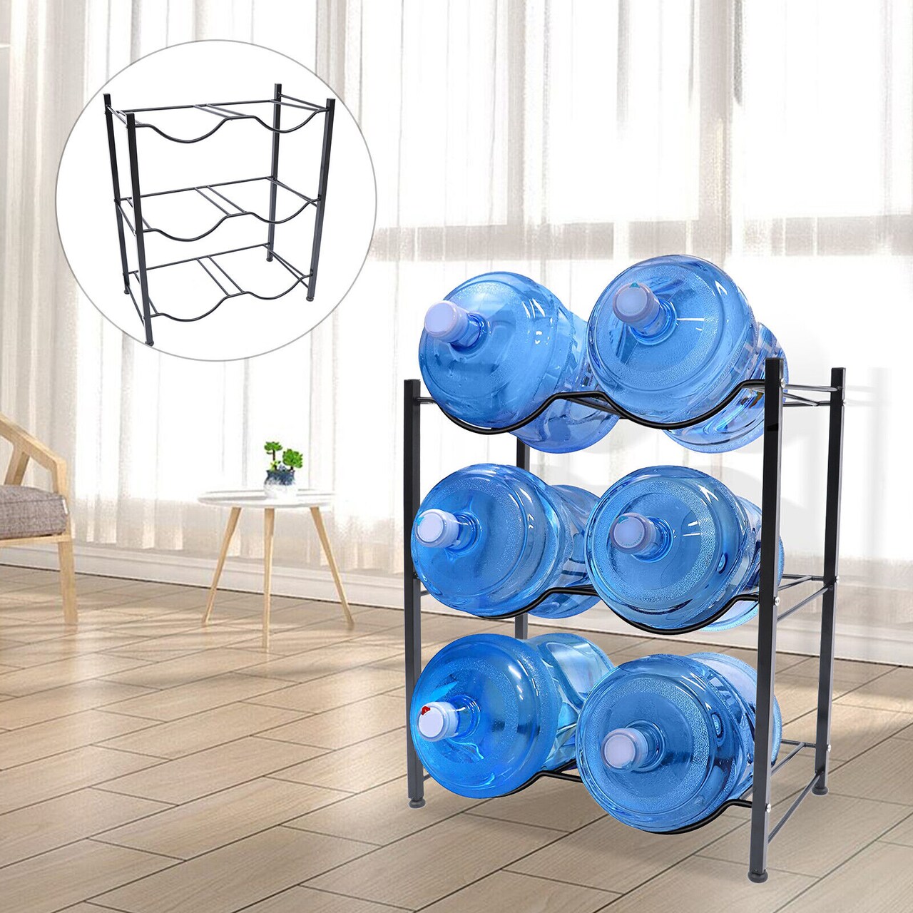 Kitcheniva 3-Tier 6 Water Bottle Storage Rack 5 Gallon Water Jug | Michaels
