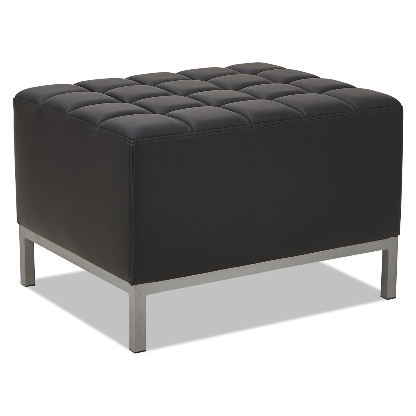 Alera QUB Series Ottoman, 26.38w x 21.5d x 17.5h, Black Alera QUB Series Ottoman, 26.38w x 21.5d x 17.5h, Black
