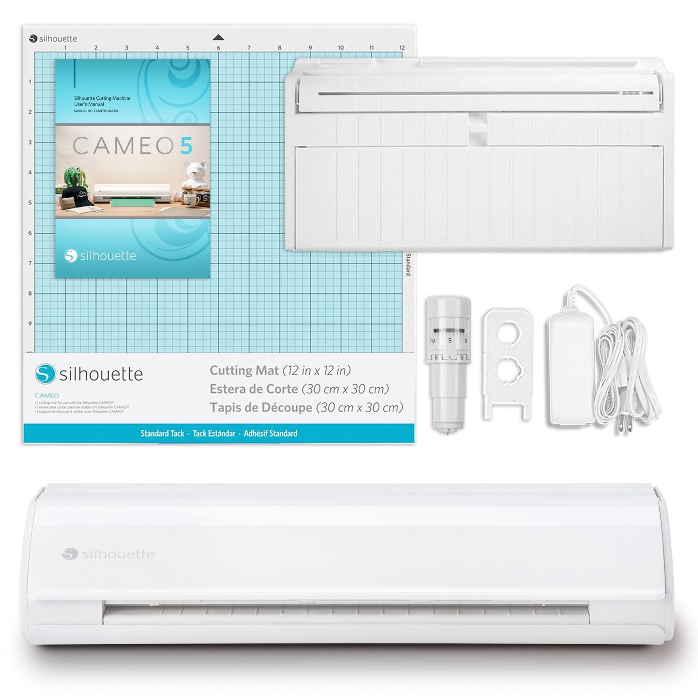Silhouette White Cameo 5 - 12&#x22; Vinyl Cutter with Roll Feeder