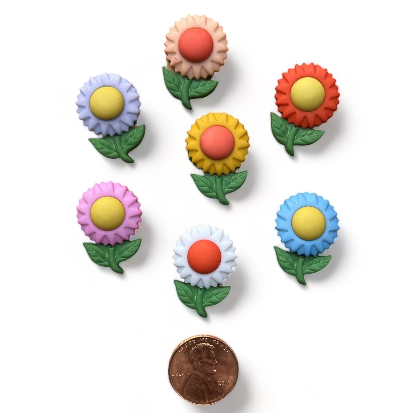 Buttons Galore and More Craft &#x26; Sewing Buttons - Floral Frenzy- 21 Buttons
