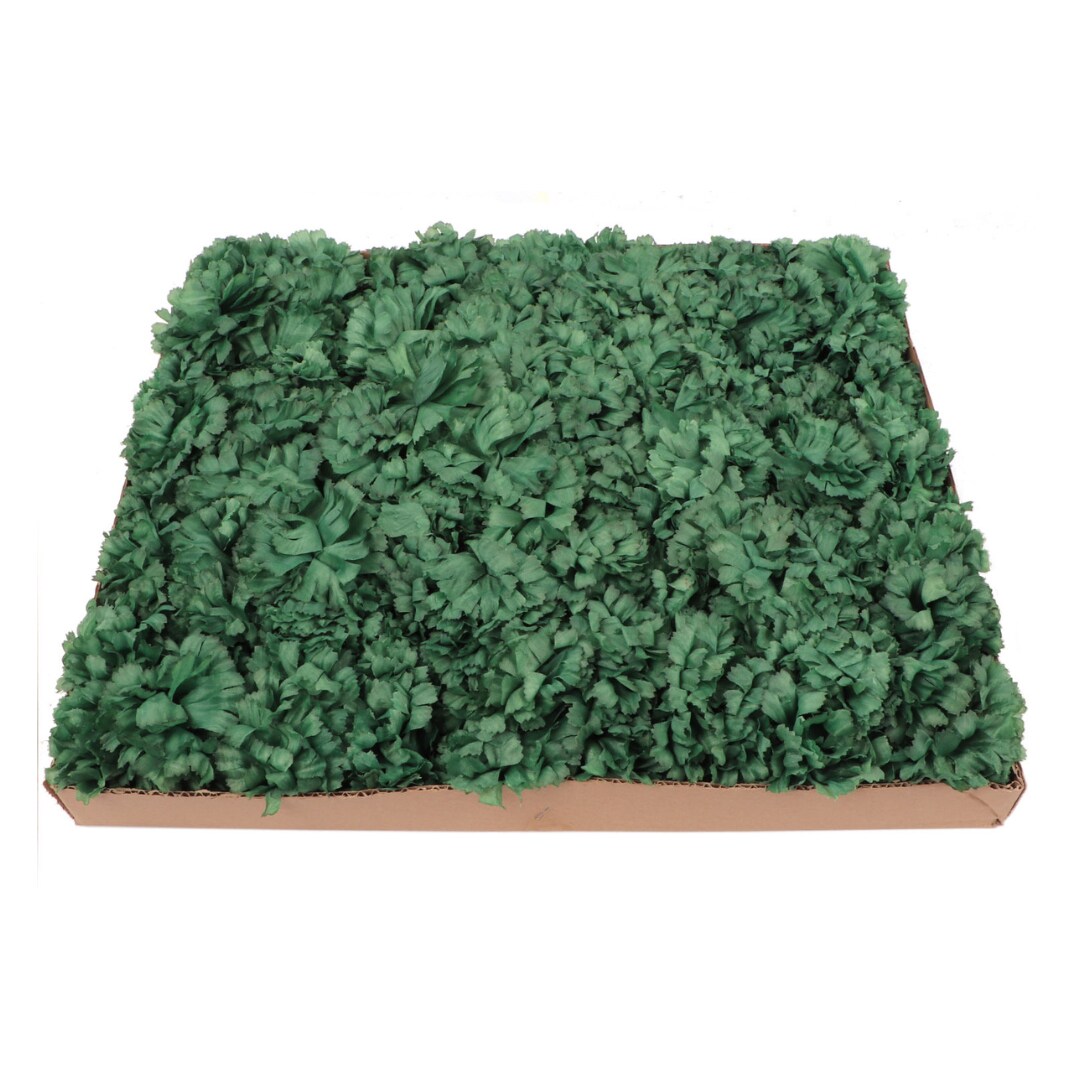 Box of 100: Artificial Carnation Flower Picks | 5&#x22; Long | 3.5&#x22; Wide | Emerald | Lifelike Silk Blooms | Floral Picks | Craft Materials | Parties &#x26; Events | Home &#x26; Office Decor, Floral Home by Artificial Flowers