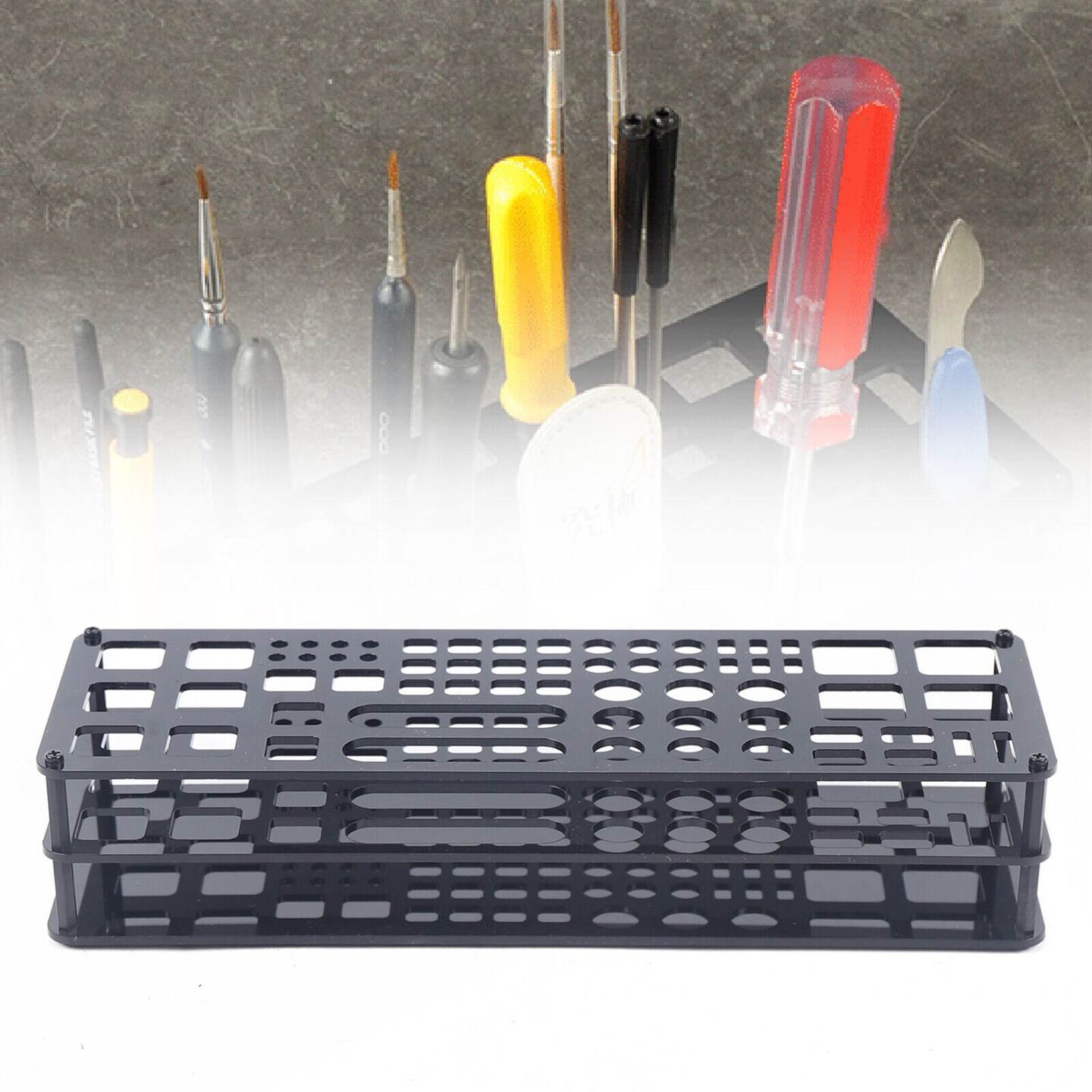 Kitcheniva 45 Holes Desktop Tool Storage Box Organizer
