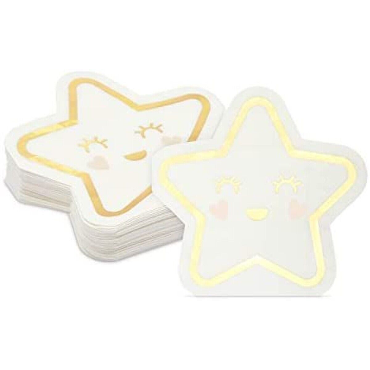 Mini Star Paper Napkins for Baby Shower