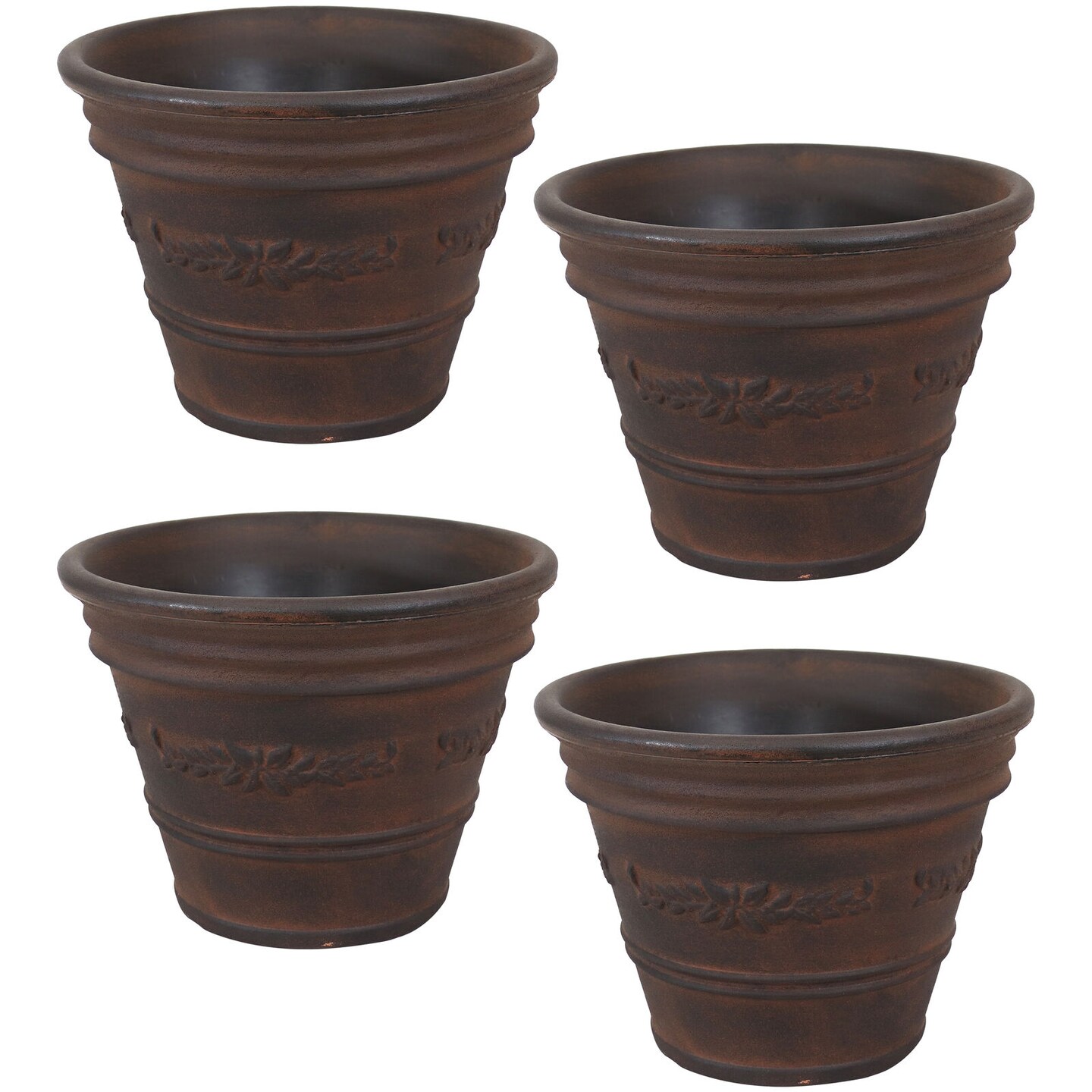 13 Inches Attractive Plant Pot Set of 4