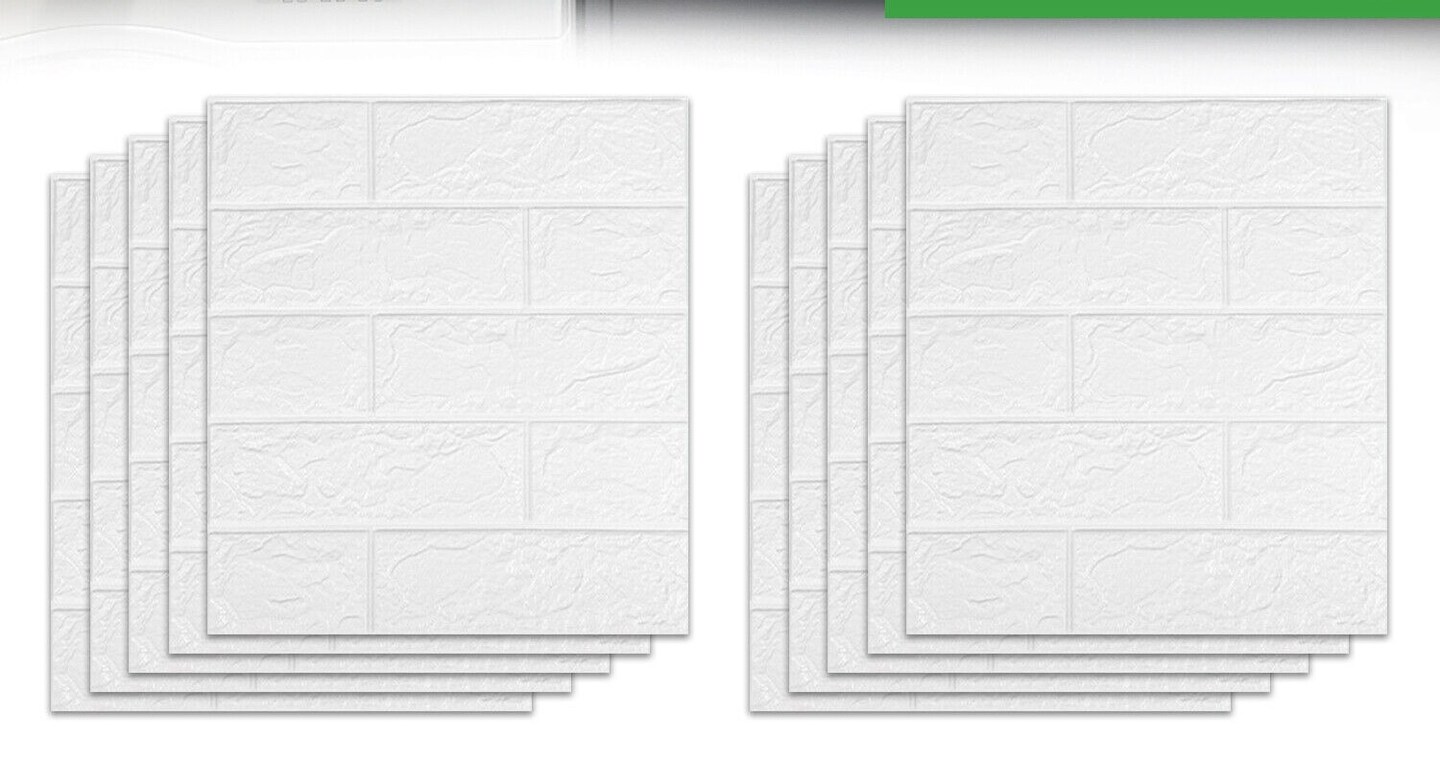 Self-Adhesive 3D Foam Stone Bricks or Wood Grain Wall Panels