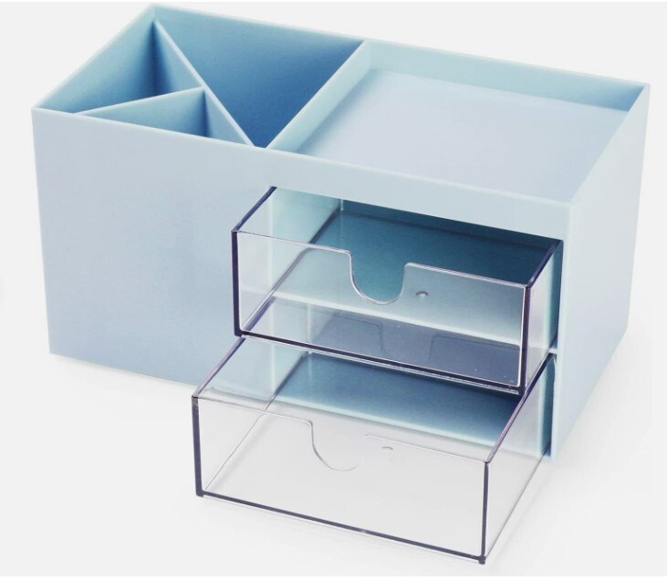 Plastic Desk Organizer with Pen Holder
