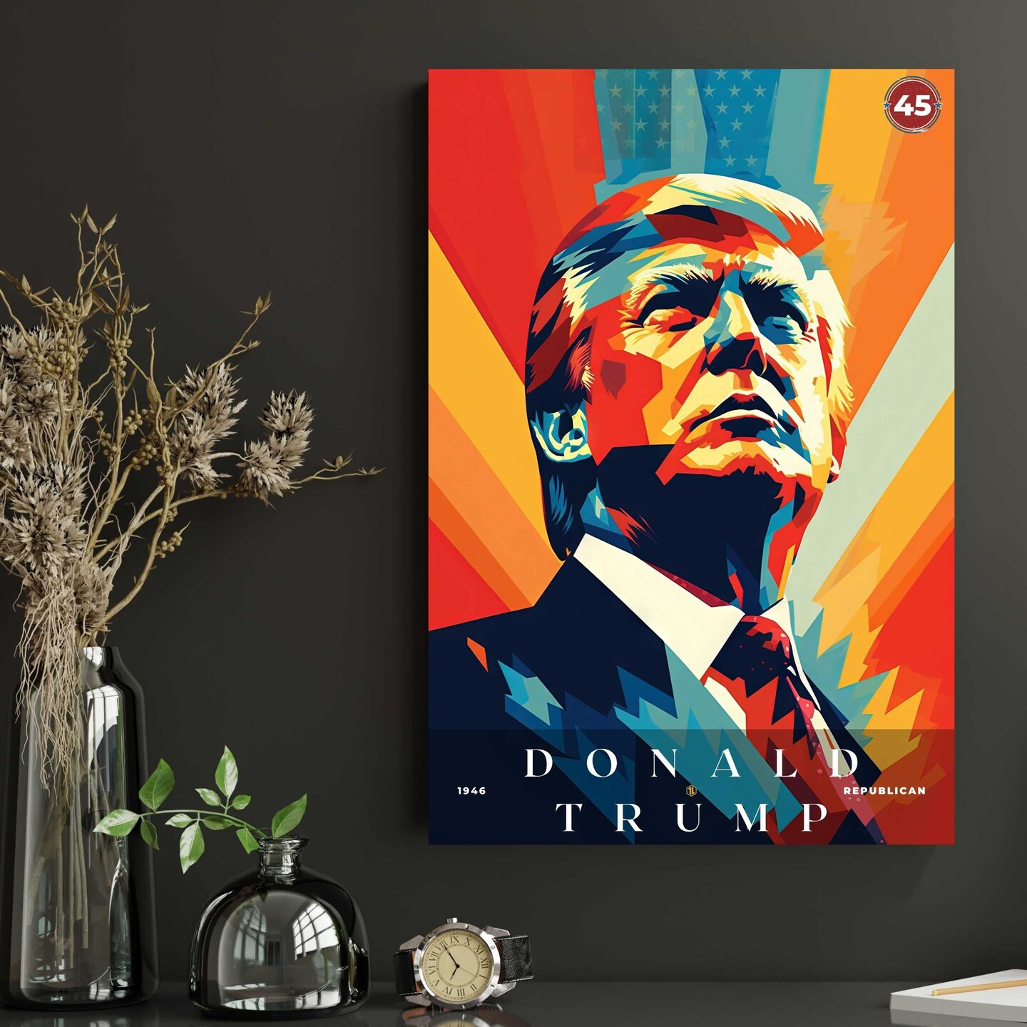Donald Trump Poster, US President Print, Office Poster, Home Decor | S1 product 4