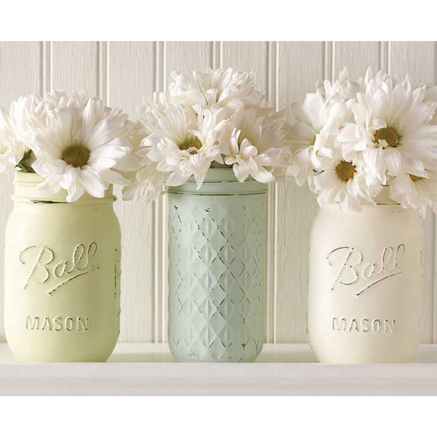 Home Decor Ultra Matte Chalk Finish Acrylic Craft Paint Set Formulated for No-Prep Application Designed for Beginners and Artists, 2 oz Bottles, Top Colors