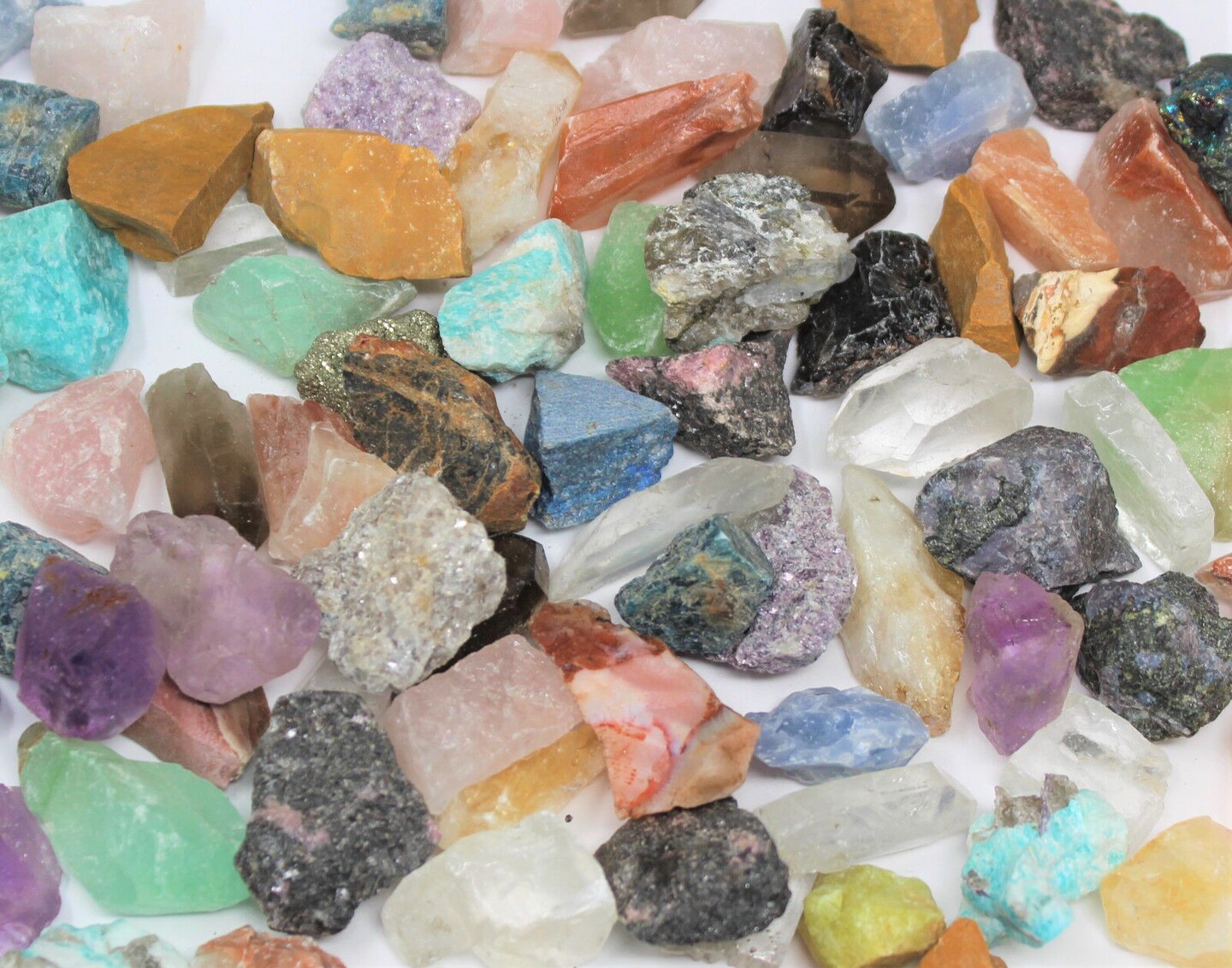Rough Gems Stones Mixed Raw Crystal Chunks