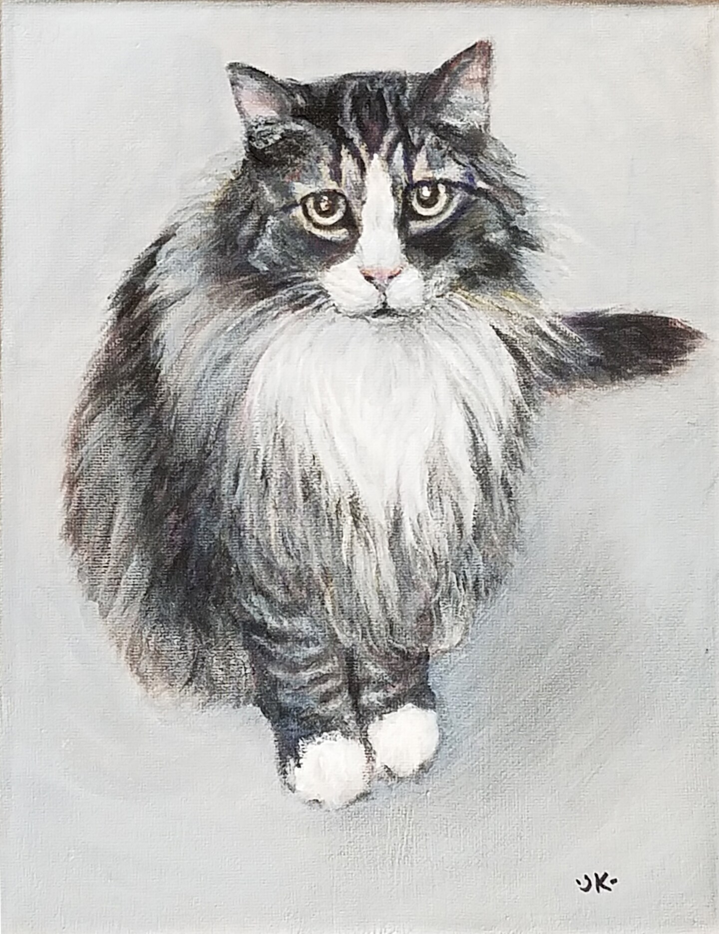 Hand-painted cat Portraits on canvas, 8" x 10" canvas, Custom Pet Painting from photo, Commission Pet art, Dog portrait, acrylic paint 265112765520609280