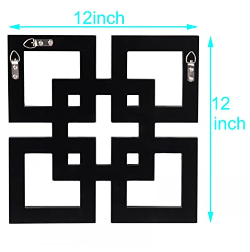 Square Mirrored Wall Decor Decorative Mirror 12x12 inches Modern Fashion DIY Silver Wall-Mounted Mirrors