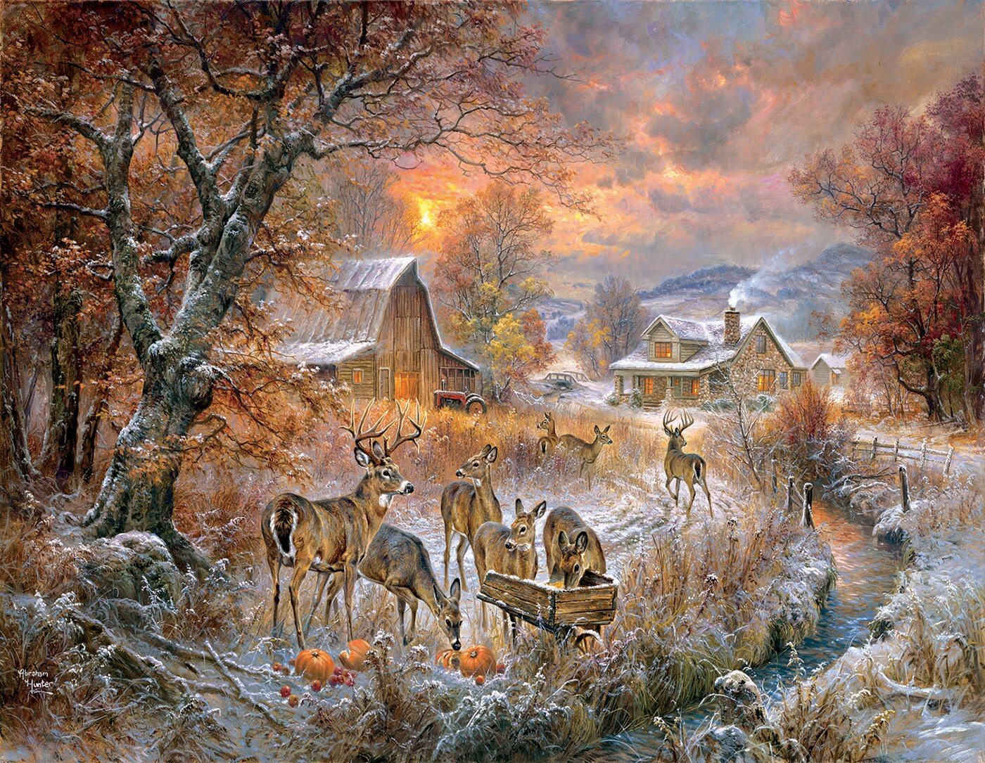 Sunsout Deer Pantry 1000 pc Large Pieces  Jigsaw Puzzle 69865