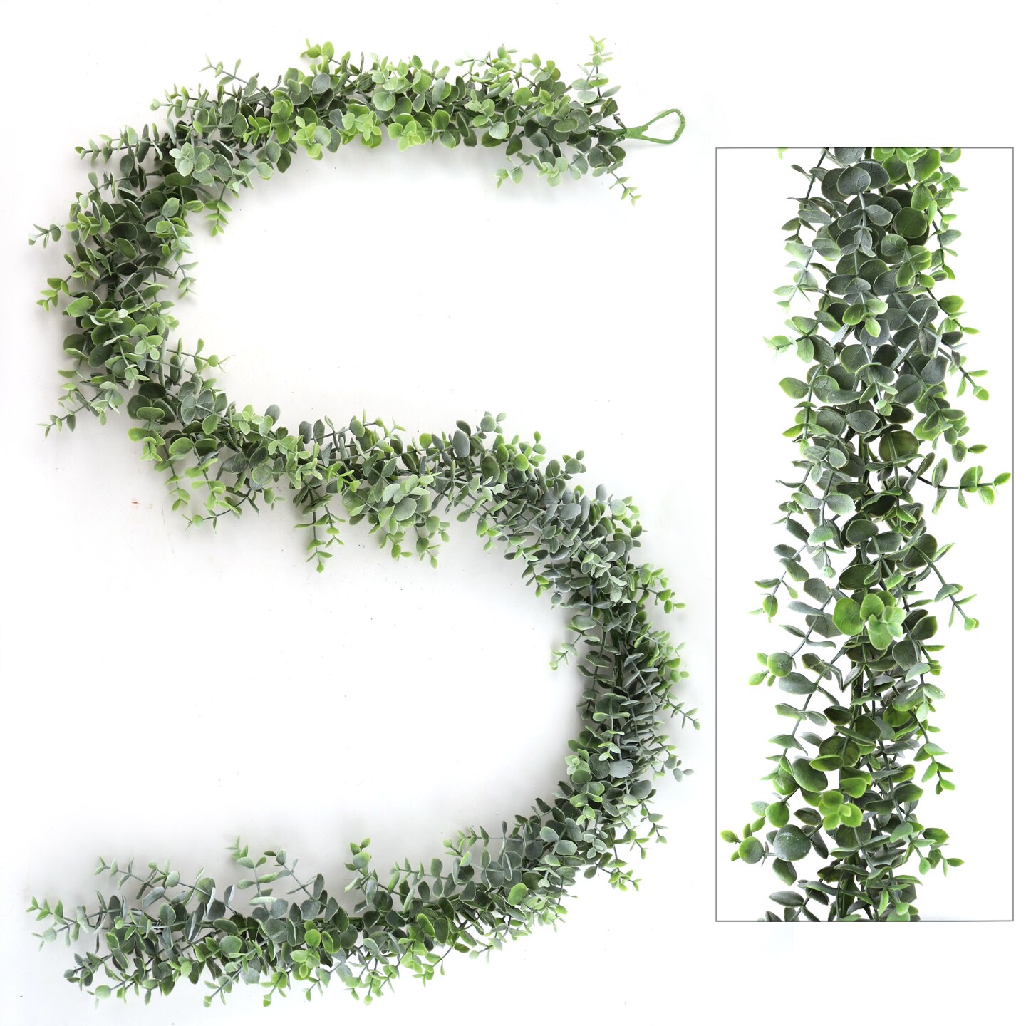 4-Pack: 6ft Realistic Eucalyptus Garland with Lush Green Tips - Ideal for Wedding Arches, Party Backdrops, Home & Seasonal Decor, Floral Home by Artificial Flowers