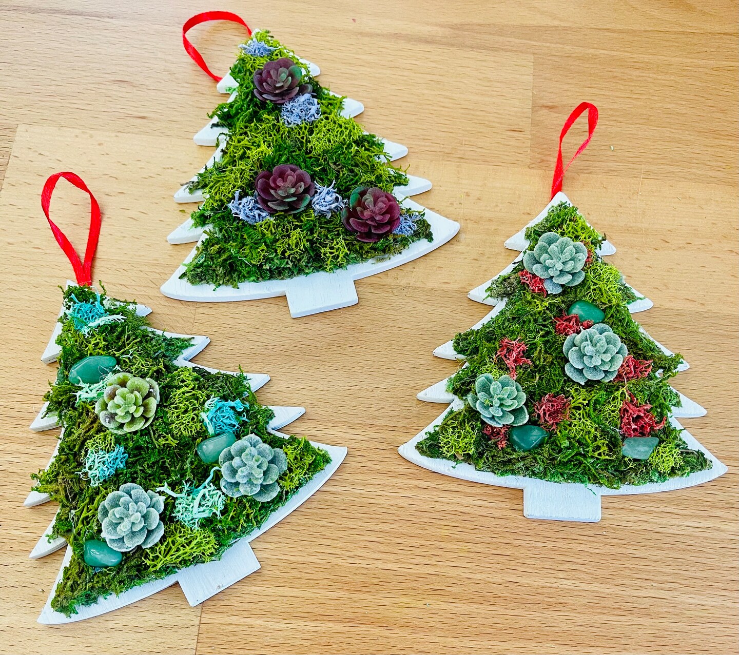 DIY Preserved Moss Christmas Ornaments: How To image 3