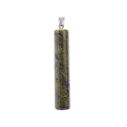 Earth&#x27;s Jewel Unakite Semi-Precious Pendant with Clasp