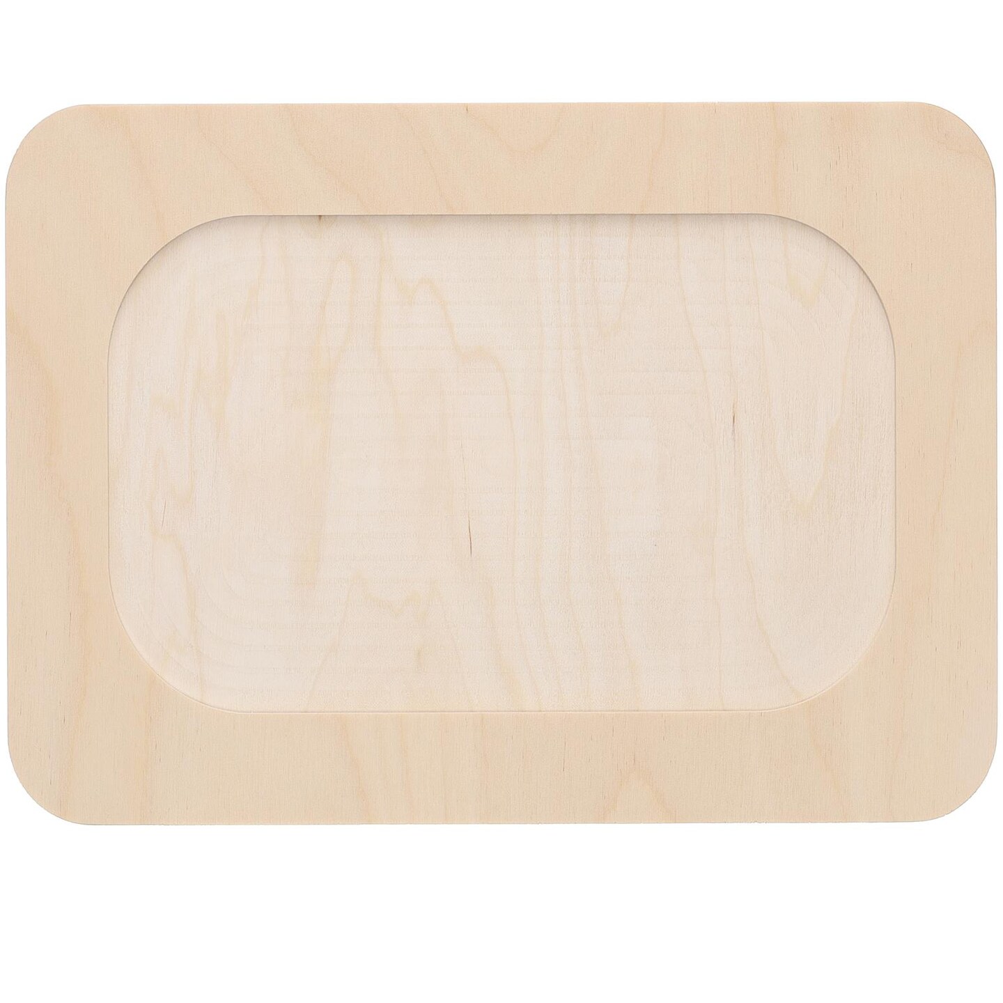 Welled Wood Surface, Star Shaped, 10&#x22; X 9.64&#x22;, For Wooden Trays, Crafts And Decorations, Welled Center For Resin Design Or Paint - Decoupage, Engraving, Wood Burning
