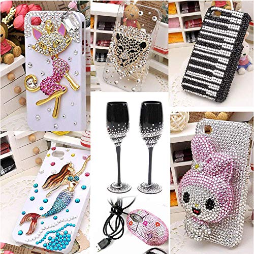 900 Pieces Self-Adhesive Rhinestone Stickers,15 Colors,DIY Face Gems Body Stickers Nail Makeup 3mm 4mm 5mm Festival Carnival Embellishments for Crafts 1pcs