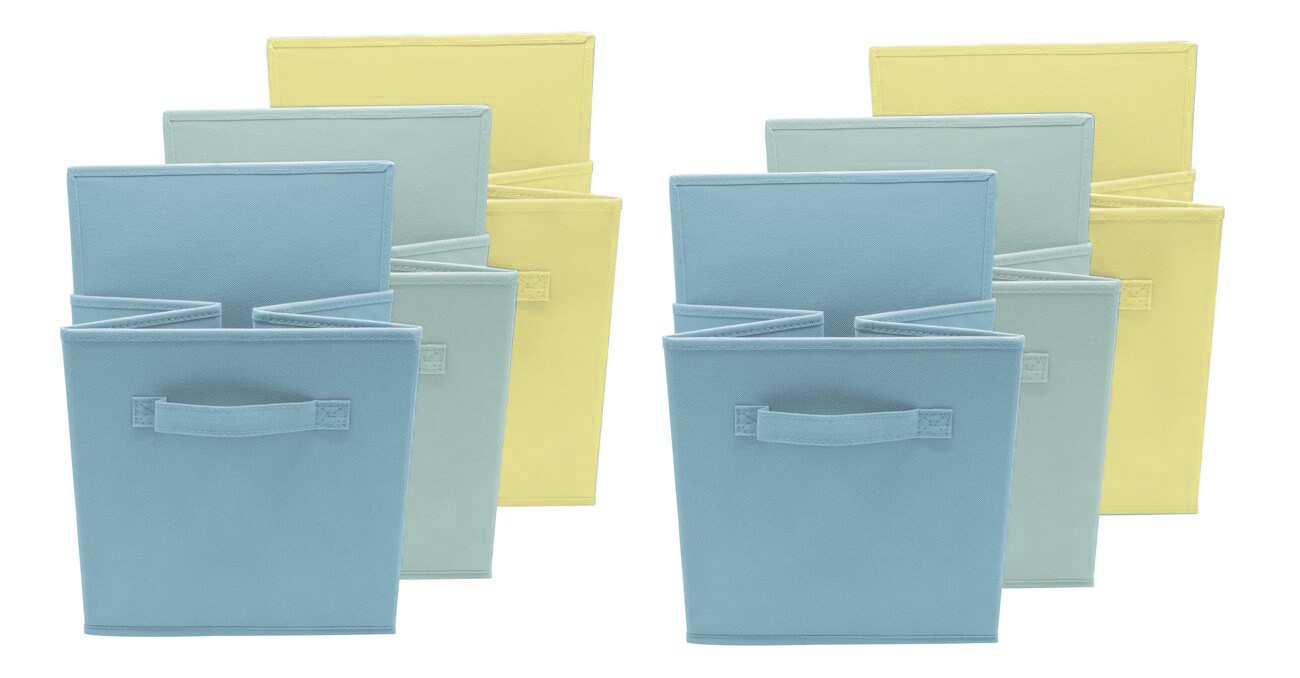 Sorbus Fabric Collapsible Cube Storage Bins Set (6 Pack)