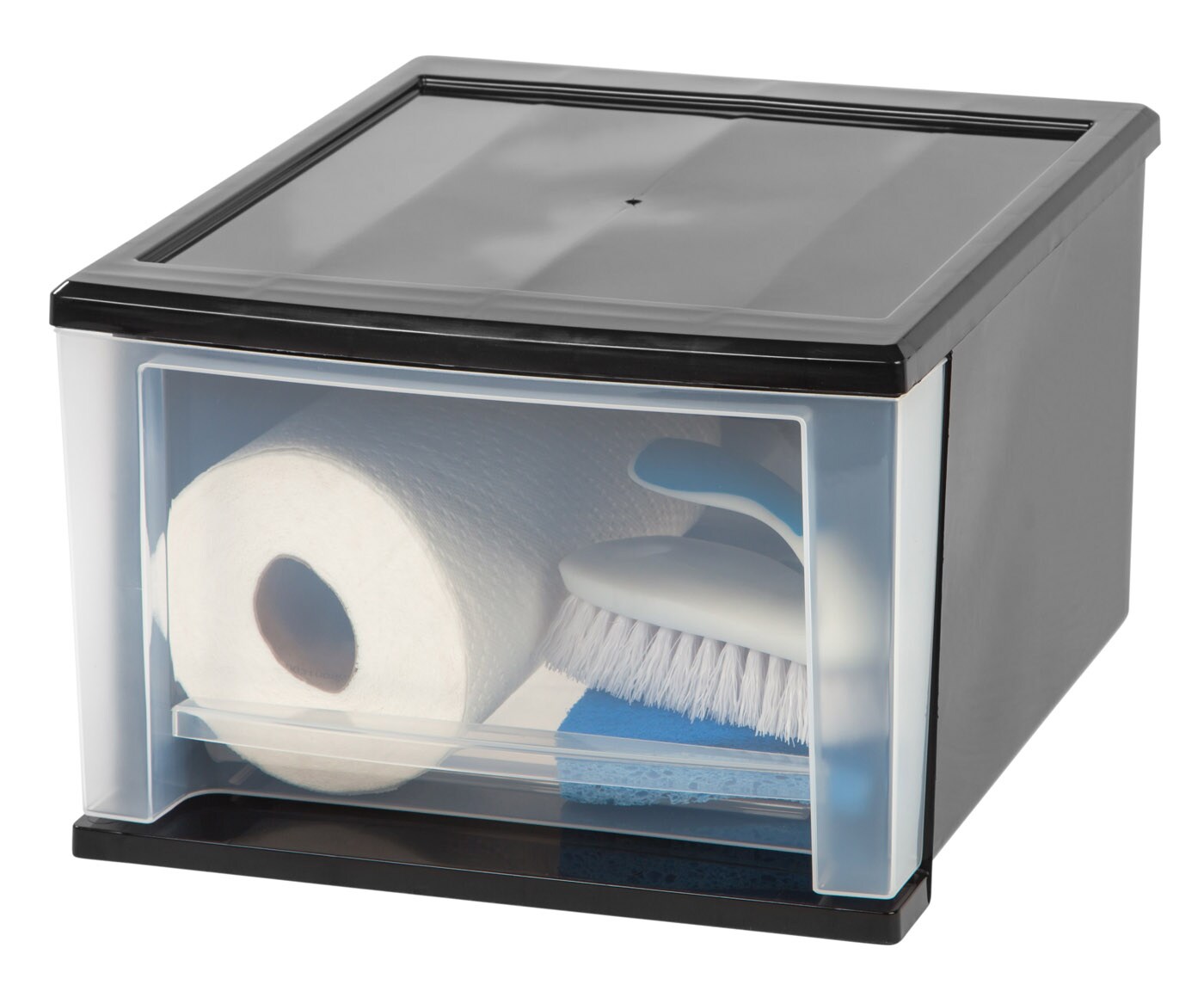 IRIS USA 17 Quart Stacking Drawer, Black