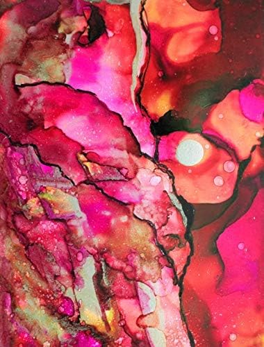 Pixiss Alcohol Ink Paper 50 Sheets Heavy Weight Paper for Alcohol Ink &#x26; Watercolor, Synthetic Paper A4 8x12 Inches (210x297mm), 300gsm