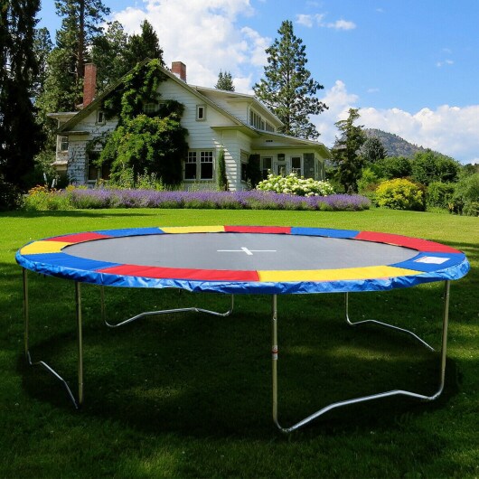 Colorful Safety Round Spring Pad Replacement Cover for 14&#x27; Trampoline
