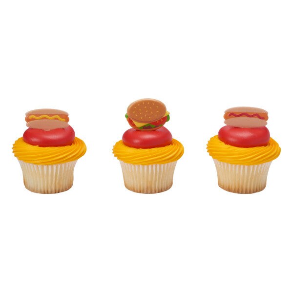 Grilling Food DecoPics&#xAE; Cupcake Decoration, 12ct
