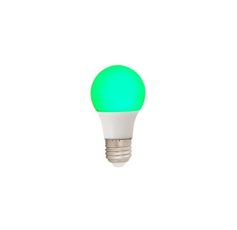 Red and Green Holiday LED Light Bulbs.