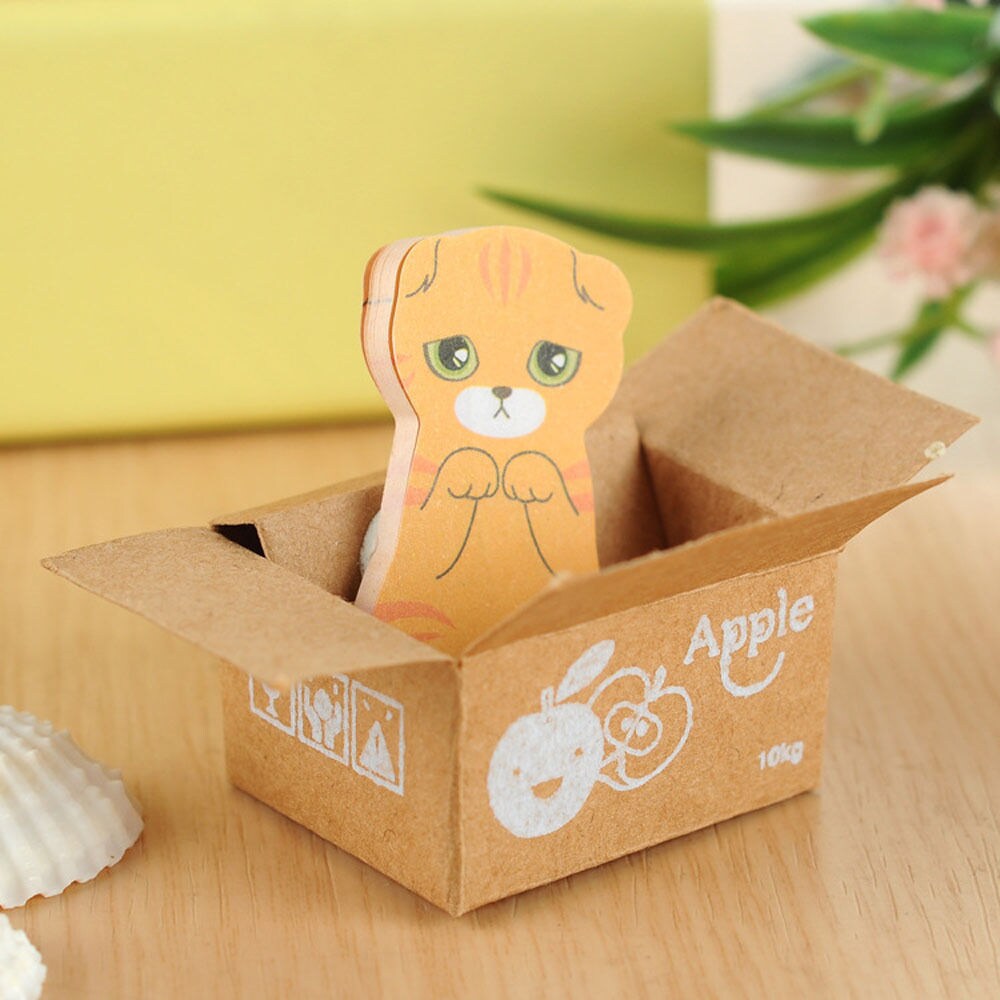 Kitcheniva 150 Sheets/5 Pads Cat Sticker Bookmark Marker DIY Notes