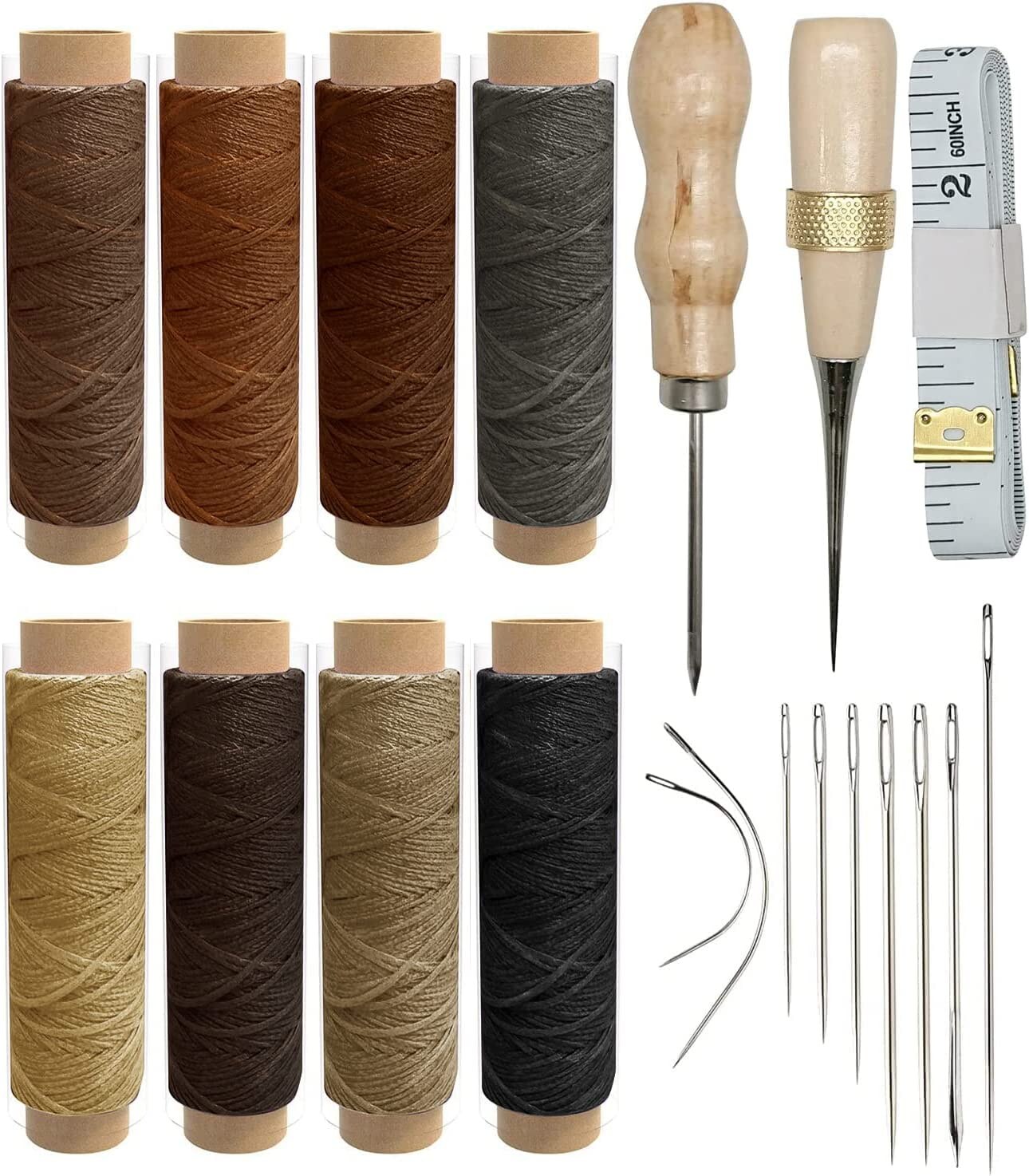 Waxed Thread for Leather Sewing Thick Colored Thread for Jewelry Leather  Stitching Thread 2 