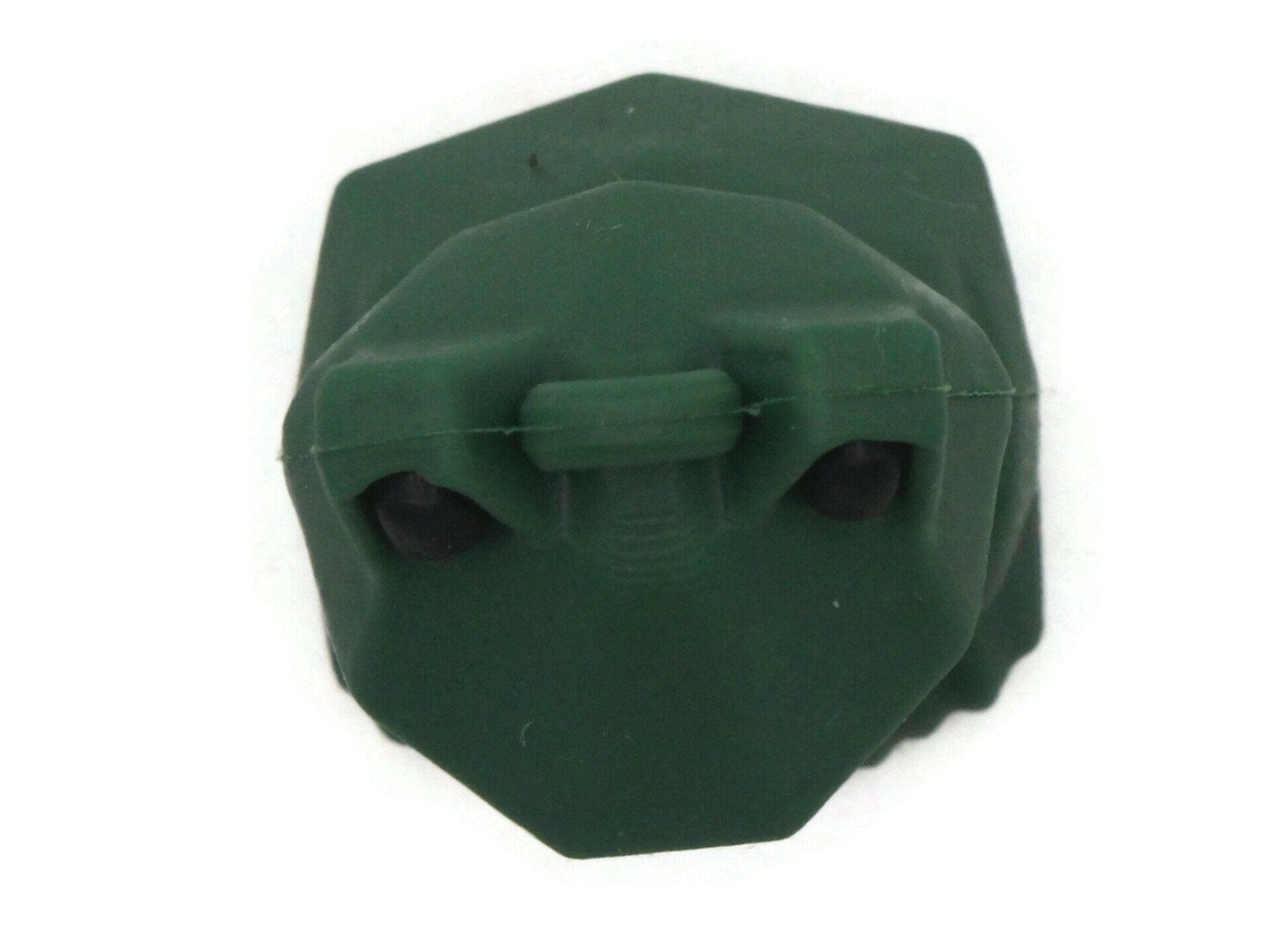 46mm Green Faceted Frog PVC Plastic Animal Pendants Miniature Animal Charms