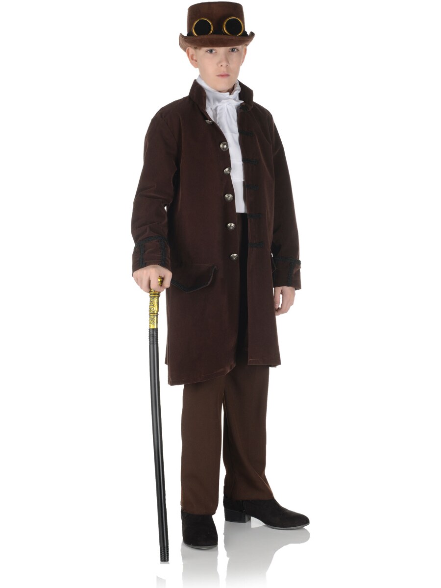 Child s Victorian Steampunk Brown Frock Coat Costume Michaels
