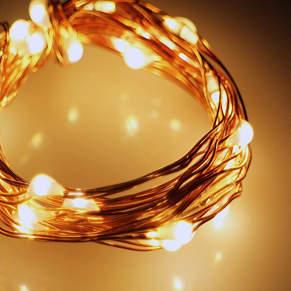 Perfect Holiday 30 LED Copper Fairy String Lights - Battery Operated