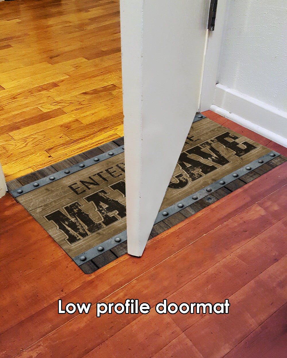 Man Cave Brown Door Mat (18 x 30&#x22;)